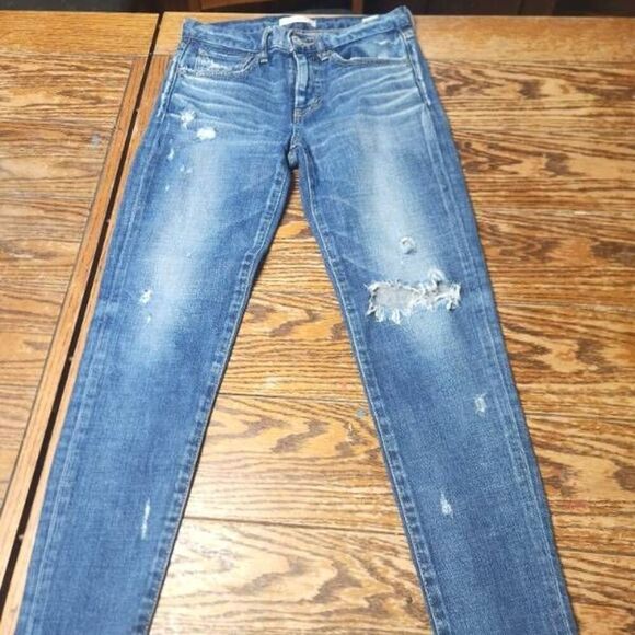 Moussy Vintage Glendale Stretch Distressed Skinny Jeans Sz 25 - Picture 2 of 6